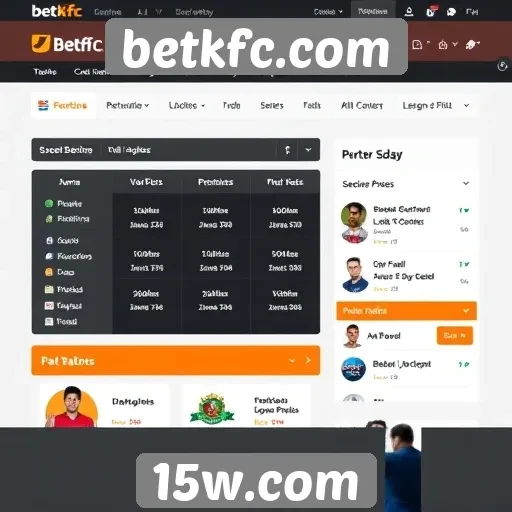 Análise da interface do usuário do site betkfc